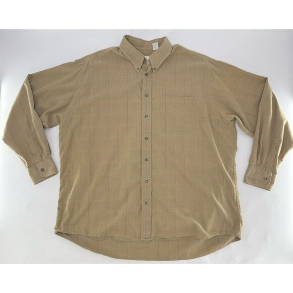 Viyella Men’s Wool Cotton Blend Long Sleeve Button Down Shirt XXL Made In Canada - Picture 3 of 10